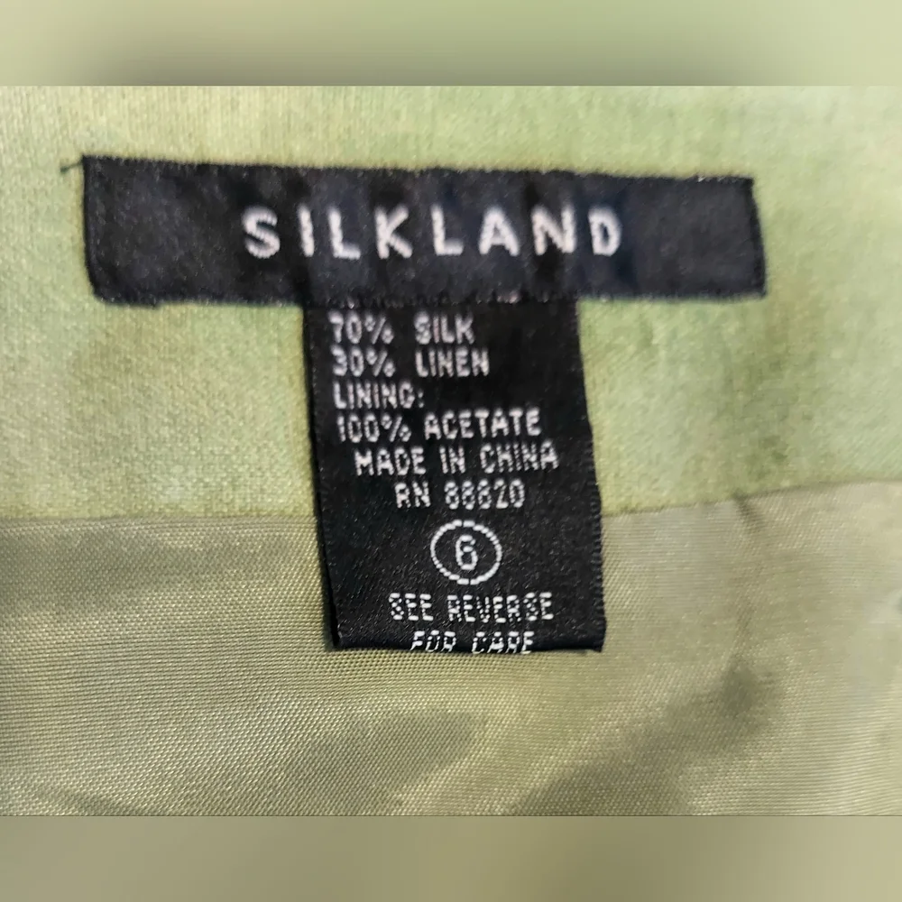 SilkLand Leopard Pencil Skirt Resort Wear Size 6 - Picture 6 of 10
